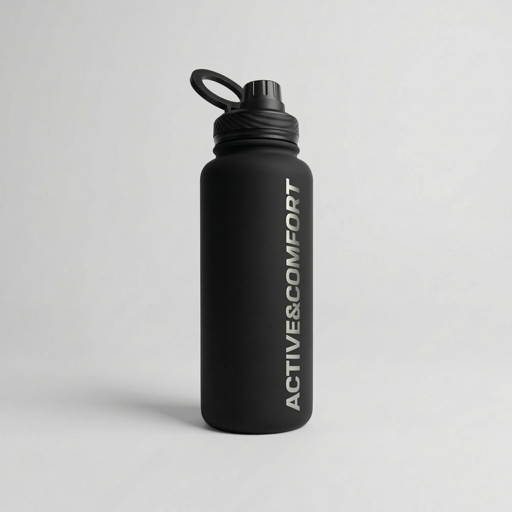 REFILL&REPEAT Drinkfles met Statief 946ml ZWART