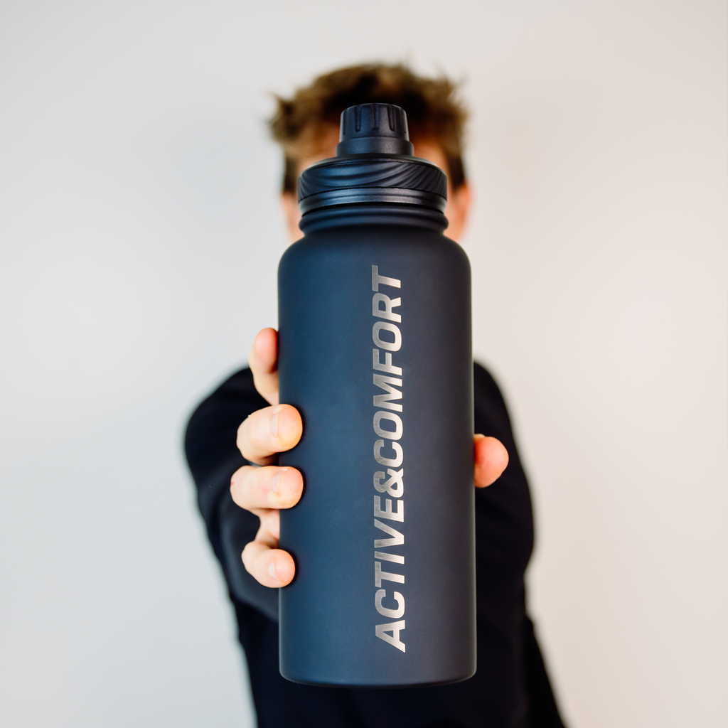 REFILL&REPEAT Drinkfles met Statief 946ml ZWART